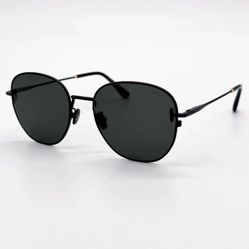 NEW TOM FORD TF976/K 02A BLACK FT0976/S 02A MEN SUNGLASSES TOM FORD